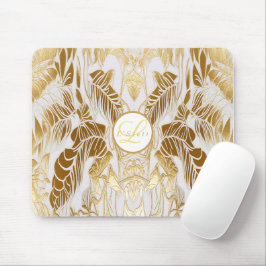 Elegant Monogram Gyllene Aura Musmatta