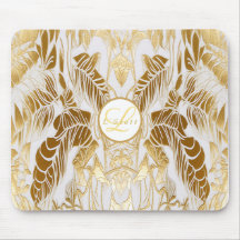 Elegant Monogram Gyllene Aura Musmatta
