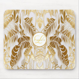 Elegant Monogram Gyllene Aura Musmatta