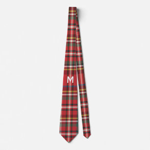 Elegant Monogram Helgdagar i julklapp Slips