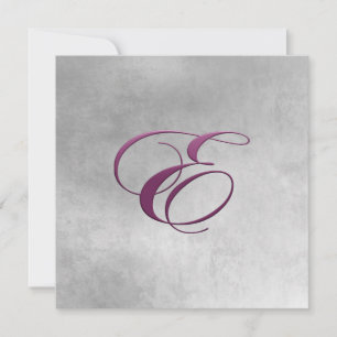 Elegant Monogram Inbjudan att lämna anbud - Utvinn
