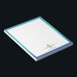 Elegant Monogram Initial Script-Anpassningsbar Anteckningsblock<br><div class="desc">Våra anteckningsblock för elegant är perfekter för att hålla idéer och att göra listor tillgängliga. Anpassa med ditt ursprungliga namn,  namn och efternamn för att skapa ett unikt,  ett slags skrivbord för varje använda. Ger en perfekt när som helst på året och speciella tillfällen.</div>