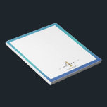 Elegant Monogram Initial Script-Anpassningsbar Anteckningsblock<br><div class="desc">Våra anteckningsblock för elegant är perfekter för att hålla idéer och att göra listor tillgängliga. Anpassa med ditt ursprungliga namn,  namn och efternamn för att skapa ett unikt,  ett slags skrivbord för varje använda. Ger en perfekt när som helst på året och speciella tillfällen.</div>