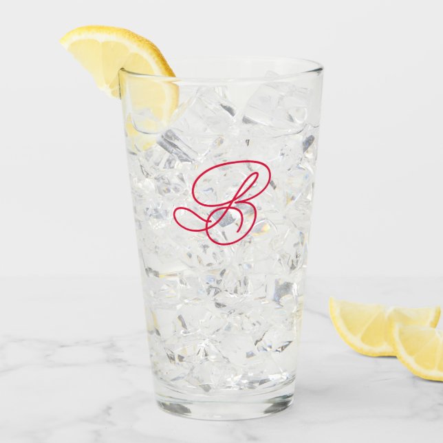 Elegant Monogram Initial Typografi Logotyp  Glaskopp (Framsida Ice)