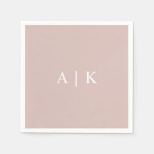 Elegant Monogram Initialer Napkin-Anpassade Pappersservett