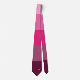 ELEGANT MONOGRAM INITIALER ROSA FÄRG RAND LINJER SLIPS