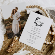 Elegant Monogram-kröningsfotografi Botanisk Bröllo