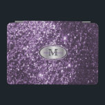 Elegant Monogram Lila Glitter och Silver iPad Mini Skydd<br><div class="desc">Redo för elektroniskt hölje för att du ska kunna anpassa dig. Obs! Alla mallområden behöver inte ändras. 📌 Om du behöver anpassa ytterligare klickar du på knappen "Klicka för att anpassa ytterligare" eller "Anpassa eller redigera design"och användor verktyg för att ändra storlek, rotera, ändra text färg, lägga till text och...</div>