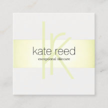 Elegant Monogram Lime Green Modern Rand
