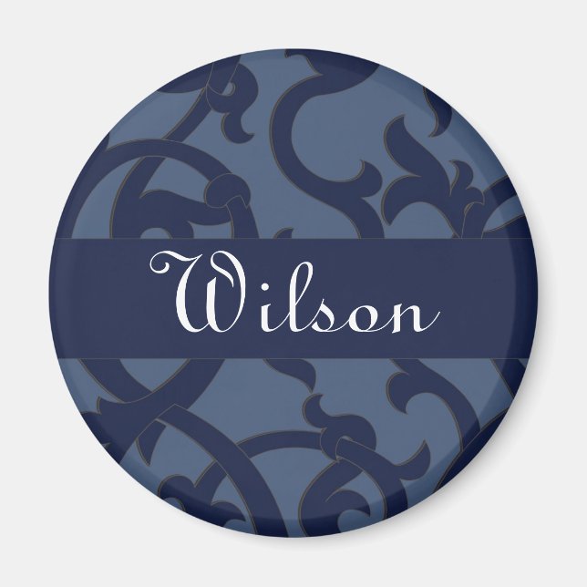 Elegant Monogram Magnets Magnet (Framsidan)