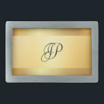 Elegant Monogram mall Faux Guld Modern Trendig<br><div class="desc">Elegant Monogram mall Faux Guld Modern Trendig Glamor Bälte Buckle.</div>