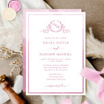 Elegant Monogram Mauve Rosa Watercolor Bröllop Inbjudningar<br><div class="desc">Förtjusar vänner och familj med den här inbjudan från elegant bröllop som visar bra hand plockade leafy botaniskt monogram med brud och brudgumms initialer. Frontinbjudan trimmade med tunn mauve, bär och rosa, vattenfärgen ram, medan inbjudan med vacker vattenfärg tvättar i nyans för mauve, bär och rosa. Ren och enkel fullt...</div>