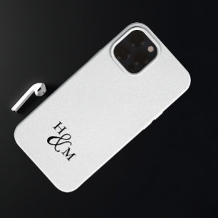Elegant Monogram Modern Minimalist Black Script