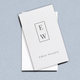Elegant Monogram Modern minimalistisk Professionel Visitkort