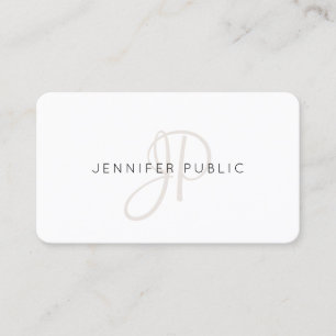 Elegant Monogram Modern Professionell Personlig Visitkort