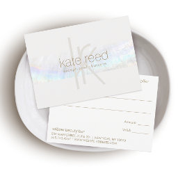 Elegant Monogram Modern Seashell-presentkort Tack Kort