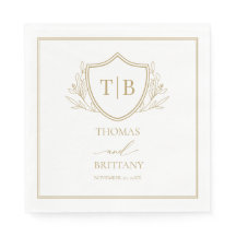 Elegant Monogram napkin