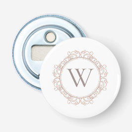 Elegant Monogram Original Classic Bröllop Flasköppnare