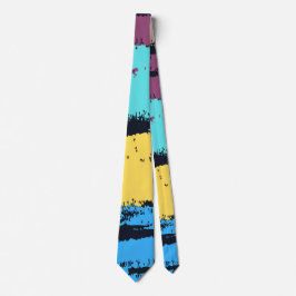 Elegant Monogram Penselmålning Slips