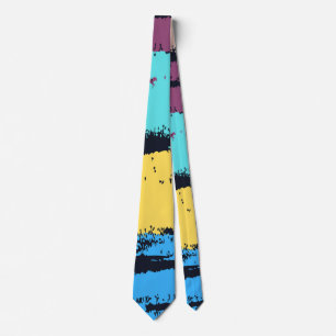 Elegant Monogram Penselmålning Slips