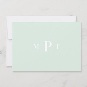 Elegant Monogram Personlig Brevpapper Inbjudan