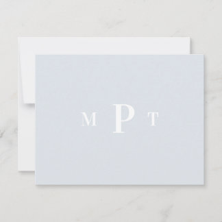 Elegant Monogram Personlig Brevpapper Inbjudan
