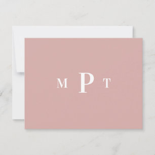 Elegant Monogram Personlig Brevpapper Inbjudan