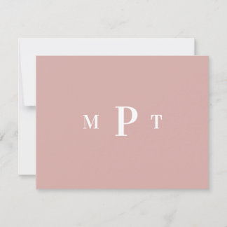 Elegant Monogram Personlig Brevpapper Inbjudan