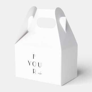 Elegant Monogram Personlig Gåva Box Presentaskar