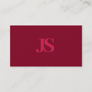 Elegant - Monogram - pristillägg - tjockt Pappert Visitkort