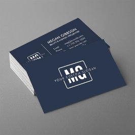 Elegant Monogram Professionell Modern Minimalist Visitkort