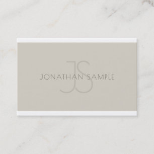 Elegant Monogram Professionell Sleek Template Luxe Visitkort