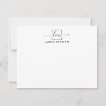 Elegant Monogram Professionell Stationery