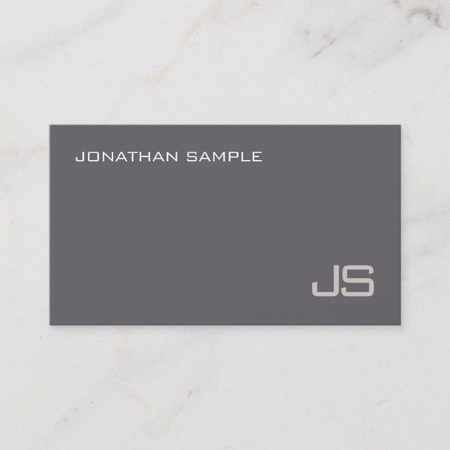Elegant Monogram Professionell Template Luxurious Visitkort (Framsida)