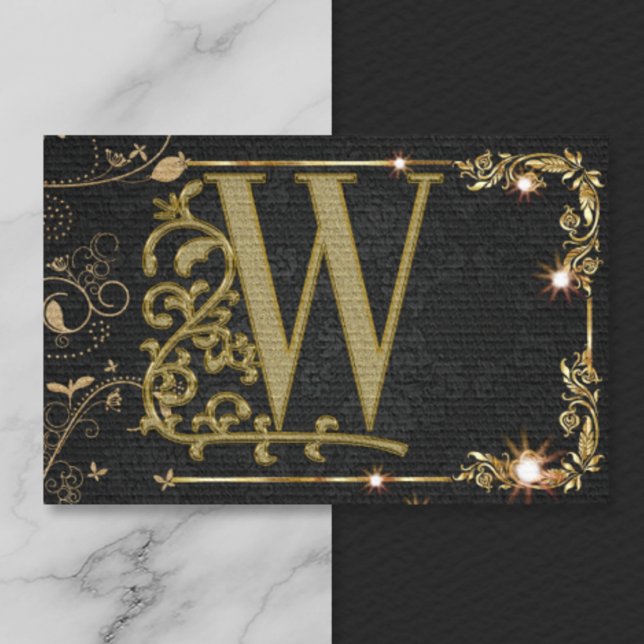 Elegant Monogram-Professionell Visitkort (Skapare uppladdad)