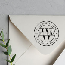 Elegant Monogram-Returadress