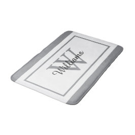 Elegant Monogram Script Name Badrumsmatta