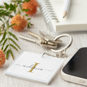 Elegant Monogram Skript Namn Modern