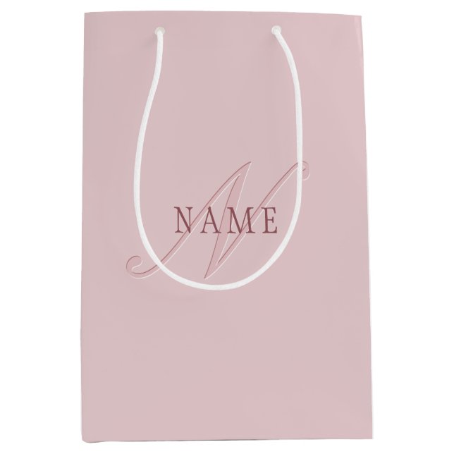 Elegant monogram som ser ut | Roséguld (Framsidan)