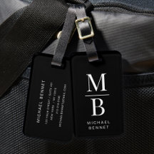 Elegant Monogram Svart