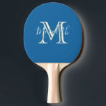 Elegant Monogram Teal White Första Namn Pingisracket<br><div class="desc">Den här vackra och sofistikerade designen har en unik multipla färg-stil för Monogram och First Namn - titta noga och se själv. Det är en del av det som gör detta nästan till en sorts gåva - för dig själv eller som en speciell gåva. Alla designfrågor eller speciella förfrågningar, bara...</div>