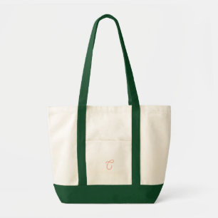 Elegant Monogram Totebag Tygkasse