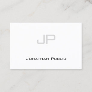 Elegant Monogram Trendig med minimal design Modern Visitkort
