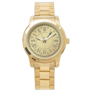 Elegant Monogram Unisex Roman Numerals Armbandsur
