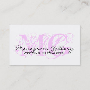 Elegant Monogramanpassadevisitkort Visitkort