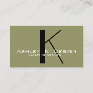 Elegant Monogramanpassadevisitkort Visitkort