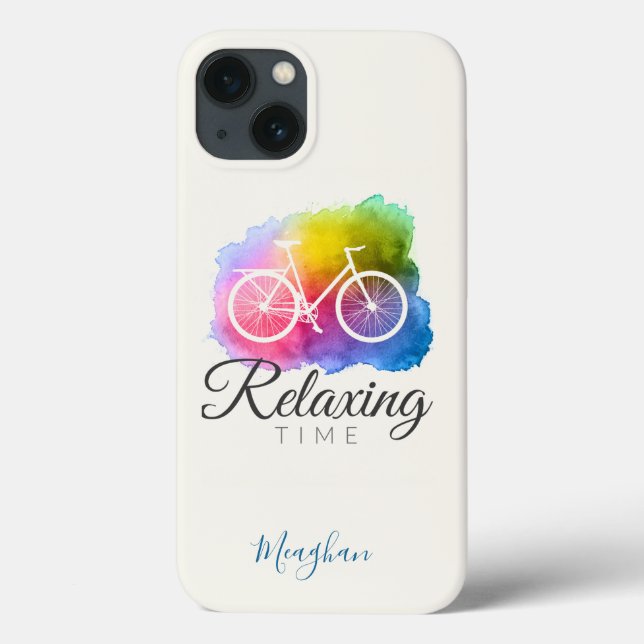 Elegant monogramerad akvarell cykel (Baksida)