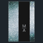 Elegant Monogramm Silber Blau Flygblad<br><div class="desc">Ein elegantes und raffiniertes design mit einem digitalen Bild aus Silber-Blau-Glitter. Bei der Herstellung wird keine echte Folie verwendet,  sondern nur die Farbe gründlich aufgedruckt. Füge deine Daten,  Logotyp,  FirmenDetails und Bilder in Minuten hinzu.</div>