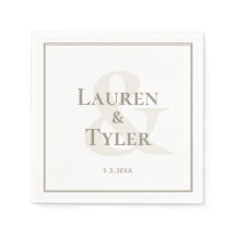 Elegant Monogrammad bröllopsmottagarprogramvaran