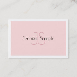 Elegant Monogrammad Minimalistisk lyxdesign Visitkort